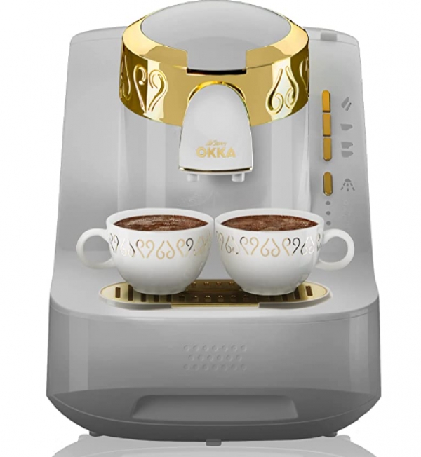 OK008-B Arzum Okka Türk Kahvesi Makinesi Beyaz-Altın